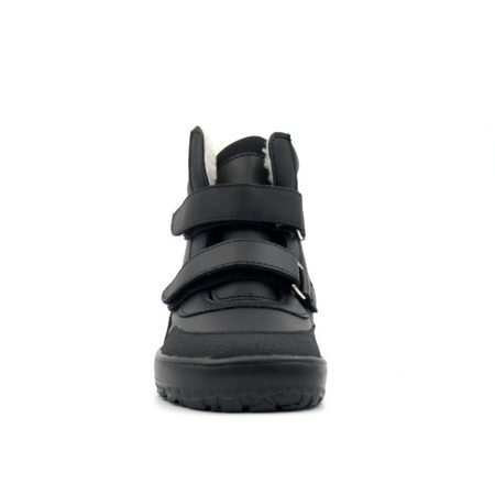 BEDA ZIMNÍ BFN 170070/W/MK/SO PLAYFUL JUST Black | Dětské zimní zateplené barefoot boty
