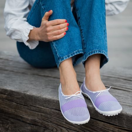LEGUANO STYLE Lavenda | Dámské barefoot baleríny
