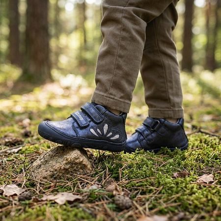 D.D.STEP S073-52355B Tmavě Modrá | Dětské barefoot tenisky