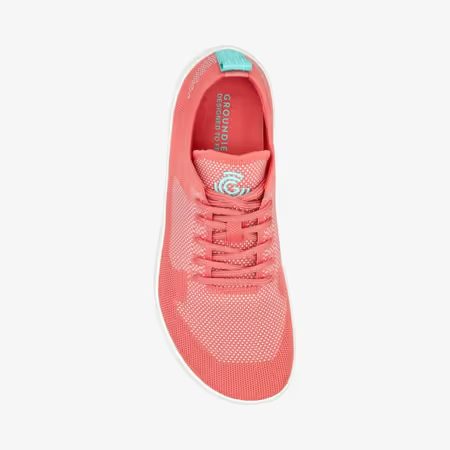 Dámské Barefoot Tenisky GROUNDIES® Active Knit Broskvově Modré
