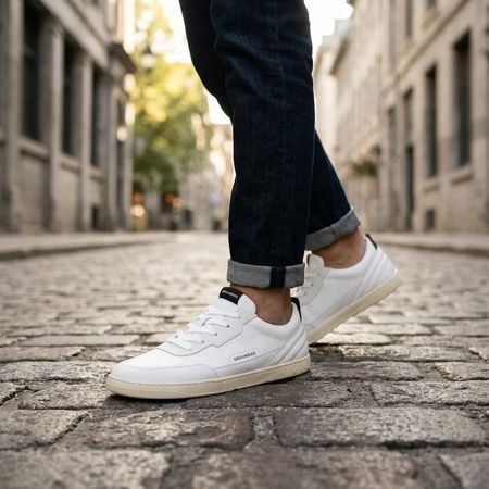 GROUNDIES® Zurich Black/White Barefoot tenisice