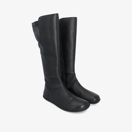 Dámské Barefoot Kozačky GROUNDIES® Mona Stretch Černé