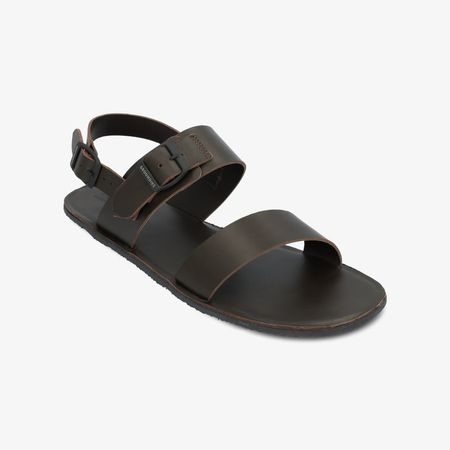 GROUNDIES® Kos Tmavě hnědé | Pánské barefoot sandály