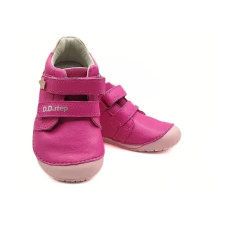 Dětské barefoot tenisky D.D.STEP S070-61646B Hot Pink růžové ptáček