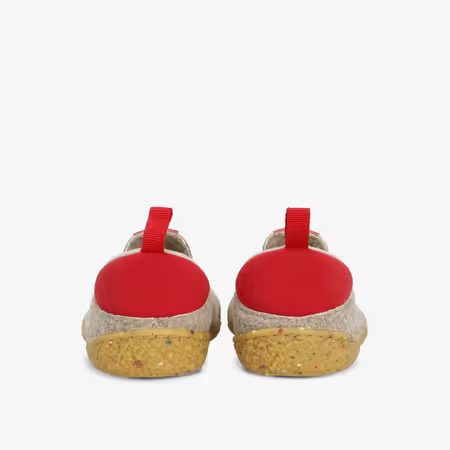 Dětské Barefoot Přezůvky GROUNDIES® Uppsala Béžovo Červené