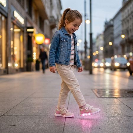 Dječje Barefoot Tenisice sa Svjetlom BEPPI SAPATO INFANTI bež