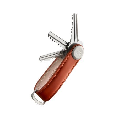 Klíčenka Orbitkey 2.0 Cognac & Tan Stitching