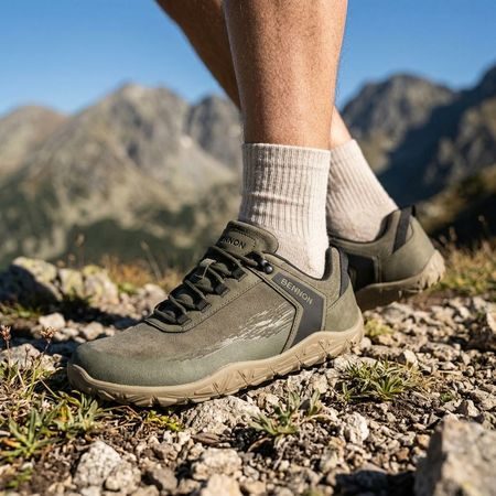 Barefoot Outdoorové Boty BENNON Khaki