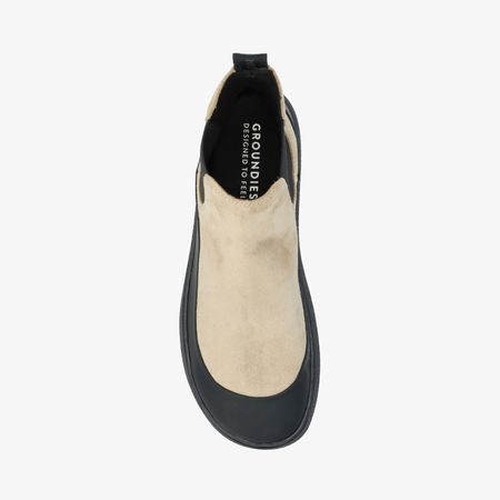 Dámské Barefoot Chelsea GROUNDIES® SIENNA Cappucino Černé