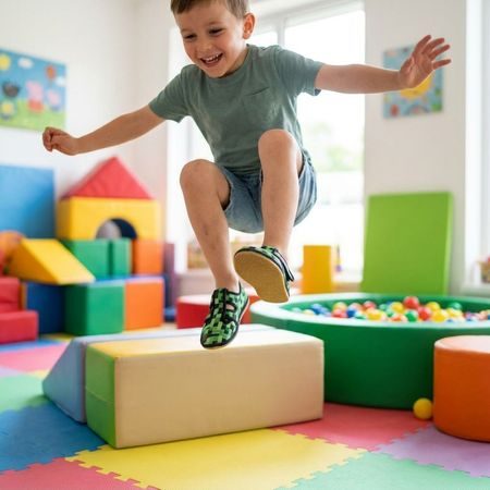 Dječje Barefoot Papuče RAYVE SLIPPERS cubes