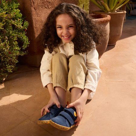 Dětské Barefoot Tenisky GROUNDIES® Malmö Modré