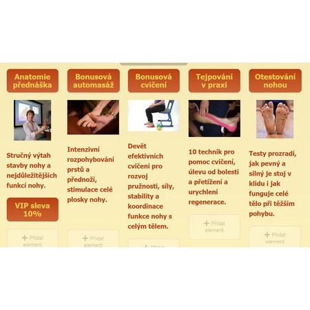 Cviky pro nohy – VIP kurz on-line