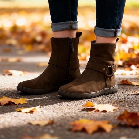 Dámské Barefoot Kotníkové Boty GROUNDIES® Phoenix 2.0 Hnědé