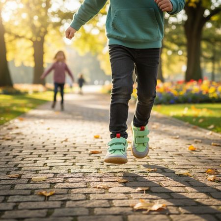 GROUNDIES® Amsterdam Light Green adidași barefoot copii