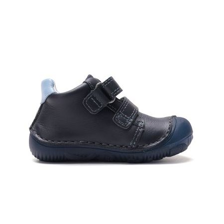 Dětské barefoot celoroční boty D.D.STEP S073-62313A svítící skateboard - detail suchých zipů