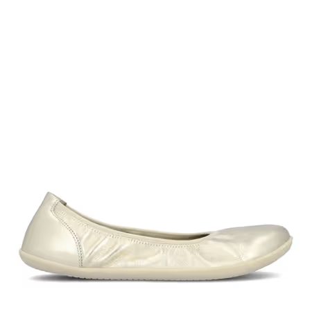 Dámské Barefoot Baleríny GROUNDIES® Lily 3.0 Metalické Champagne