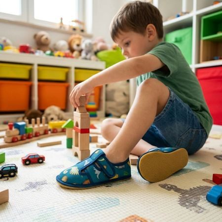 Dječje Barefoot Papuče RAYVE SLIPPERS dino
