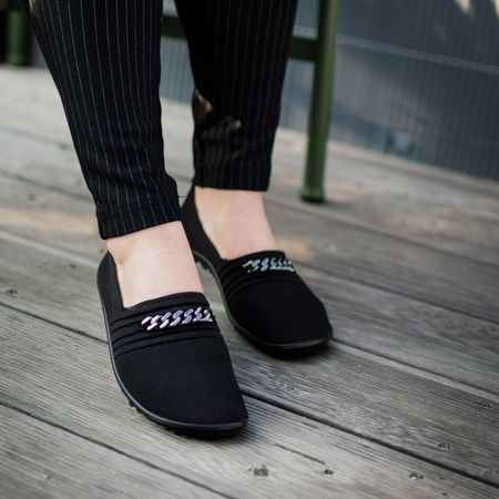 LEGUANO LADY FAMOUS Black | Dámské barefoot baleríny