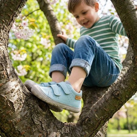 Dječje Barefoot cjelogodišnje cipele D.D.STEP S073-61950A plave