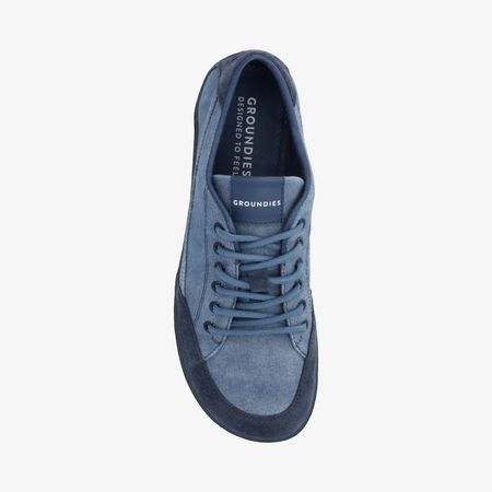 Pánské Barefoot Tenisky GROUNDIES® Amsterdam Modré Indigo
