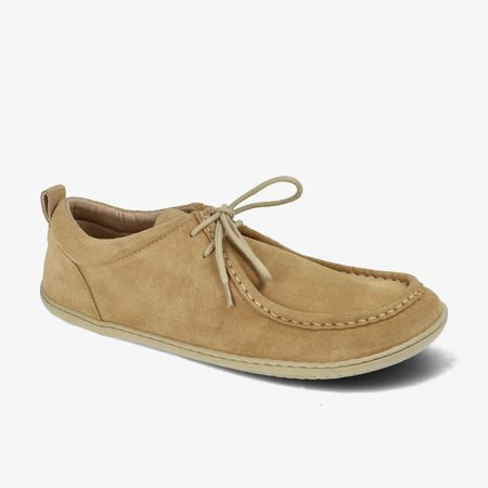 Barefoot+ Mokasíny GROUNDIES® Cricket Béžové