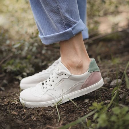 Dámské Barefoot Tenisky GROUNDIES® Nova GS1 Béžovo Růžové