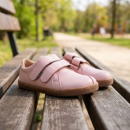 PEGRES CELOROČNÍ TENISKY BF54 0.1 Pink | Dětské barefoot tenisky