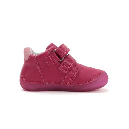 Dětské barefoot tenisky D.D.STEP S070-52838A Dark Pink motýlci růžové