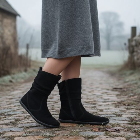 Dámské Barefoot+ Kozačky GROUNDIES® Odessa Černé