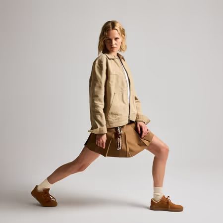 GROUNDIES® HAMPTONS TEDDY 2.0 REGULAR Cognac Ženske Barefoot Topline Tenisice