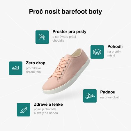 GROUNDIES® Lima Losos Ženske barefoot tenisice