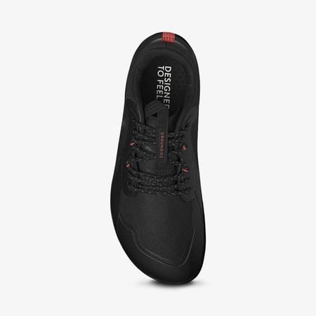 GROUNDIES® All Terrain Low Černé | Barefoot outdoorové boty