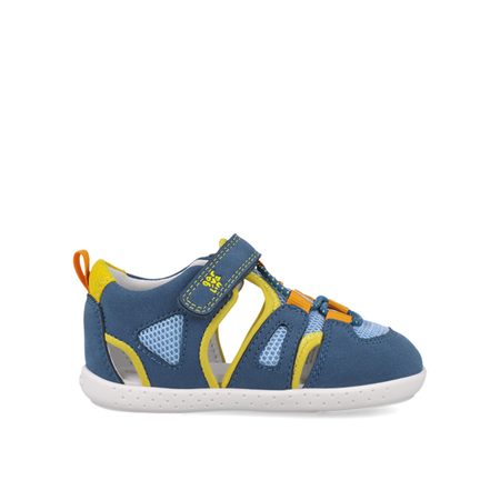 GARVALÍN SANDÁLY SPORT Blue/Yellow | Dětské barefoot sandály 1