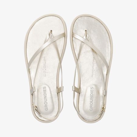 Dámské Barefoot Sandály GROUNDIES® Maya Champagne