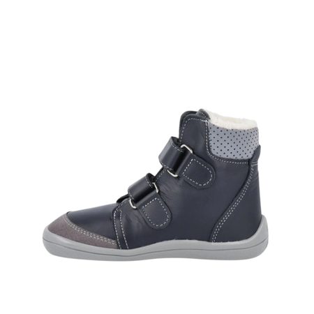 BEDA VYŠŠÍ ZIMNÍ BF 0004/W/SO/MK LUC Black/Grey | Dětské zimní zateplené barefoot boty