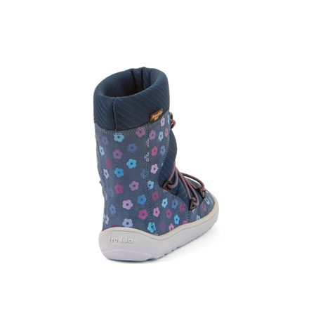 FRODDO ZIMNÍ TEX TRACK WOOL Denim+ | Dětské zimní zateplené barefoot boty