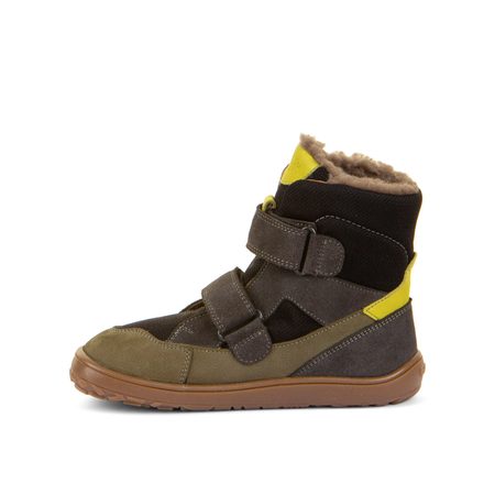 FRODDO UP TEX WINTER Grey / Black | Dětské zimní zateplené barefoot boty