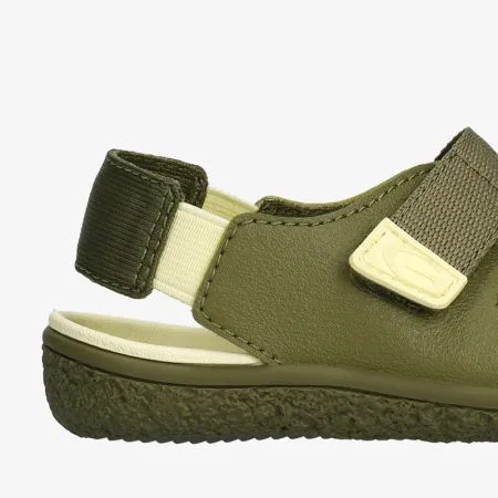 GROUNDIES® Twig Khaki Sárga Gyerek Barefoot Szandál