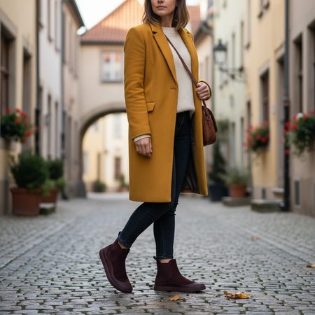 Női Barefoot Chelsea GROUNDIES® SIENNA Bordó