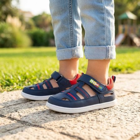 BEPPI SAPATO CASUAL BEBE Modré | Dětské barefoot sandály
