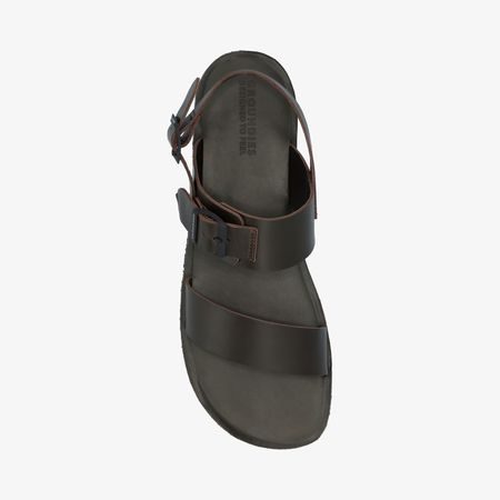 GROUNDIES® Kos Tmavě hnědé | Pánské barefoot sandály