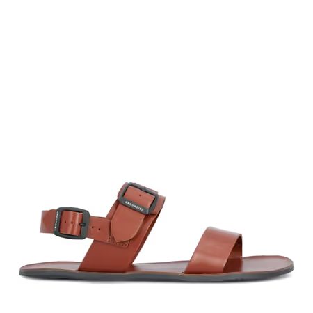Pánské Barefoot Sandály GROUNDIES® Kos Koňakové