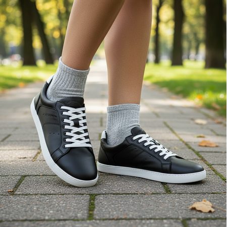 Barefoot Tenisky GROUNDIES® Universe Černo Bílé