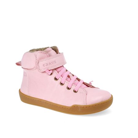 CRAVE WINFIELD Pink | Dětské zimní zateplené barefoot boty 24