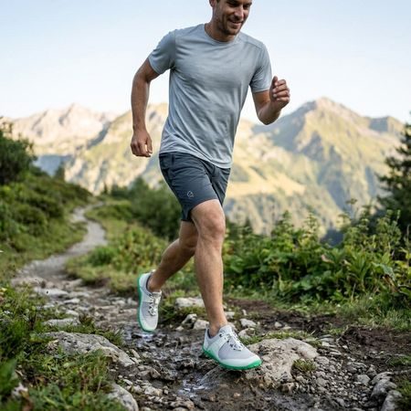 Barefoot Outdoorové Boty GROUNDIES® Chamonix TR Low Šedo Mátové