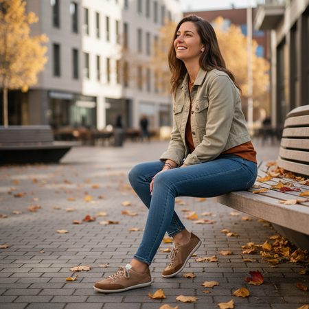 GROUNDIES® Amsterdam Cognac Barefoot tenisice