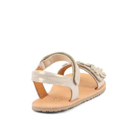 FRODDO SANDAL FLEXY FLOWER II Gold Shine | Barefoot sandály