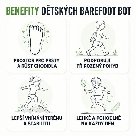 Otroške Barefoot Superge BENNON BOSKY Črne