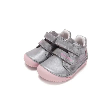 Dětské barefoot tenisky D.D.STEP S070-62332 Stříbrné