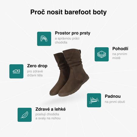 GROUNDIES® Odessa GX2 Brown Barefoot Топли Ботуши